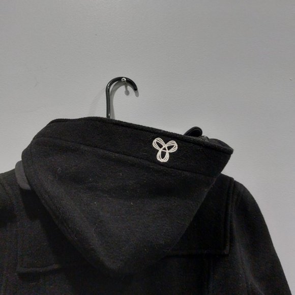 Aritzia TNA Black Wool Zip Up Peacoat XS - Picture 7 of 8